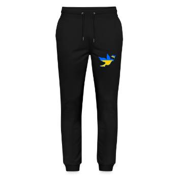 UKRAINE - Stanley/Stella Unisex Bio Jogginghose Mover  - Schwarz - Vorne - Marisol (170cm) & Nik (191cm)
