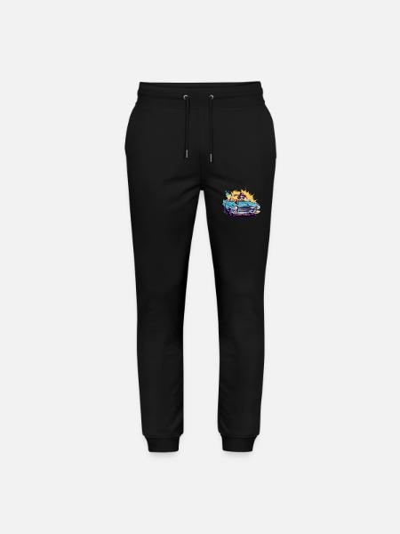 Emma in a convertible - Stanley/Stella Mover Unisex Organic Jogging Trousers - black