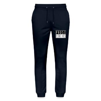 birthday present idea cool animal books and wine - Stanley/Stella Unisex Bio Jogginghose Mover  - Navy - Vorne - Marisol (170cm) & Nik (191cm)