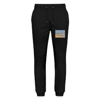 giraffe and Landscape in a Etosha National Park - Stanley/Stella Mover Unisex Organic Jogging Trousers - black - Front - Marisol (170cm) & Nik (191cm)