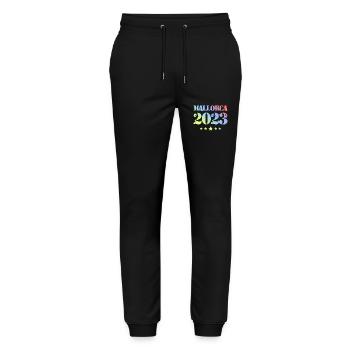 Mallorca 2023 - Stanley/Stella Mover Unisex Organic Jogging Trousers - black - Front - Marisol (170cm) & Nik (191cm)