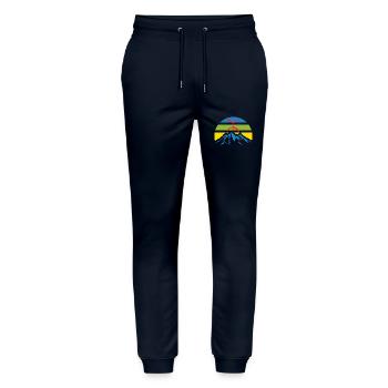 Les montagne de djurdjura en Kabylie - Pantalon de jogging bio MOVER Stanley/Stella unisexe - marine - Devant - Marisol (170cm) & Nik (191cm)