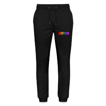 Bottom - Stanley/Stella Mover Unisex Organic Jogging Trousers - black - Front - Marisol (170cm) & Nik (191cm)