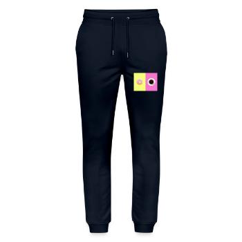 Donut & Coffee - Stanley/Stella Unisex Bio Jogginghose Mover  - Navy - Vorne - Marisol (170cm) & Nik (191cm)