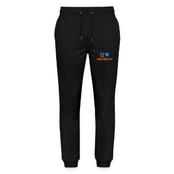 Agility Runnings - Stanley/Stella Unisex Bio Jogginghose Mover  - Schwarz - Vorne - Marisol (170cm) & Nik (191cm)