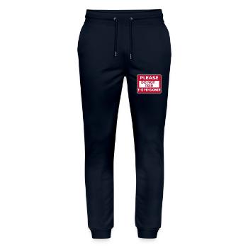 Maison de soins infirmiers pour personnes âgées retraitées - Pantalon de jogging bio MOVER Stanley/Stella unisexe - marine - Devant - Marisol (170cm) & Nik (191cm)