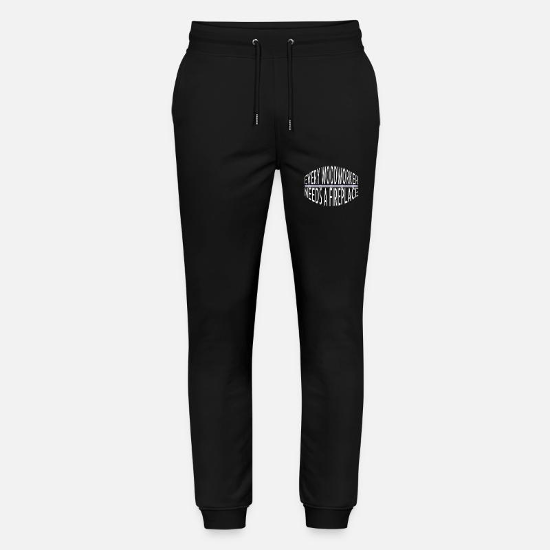 construction carpenter statement - Stanley/Stella Mover Unisex Organic Jogging Trousers - black