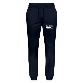 Fleischer Spruch Metzger Lustig Fleischer Geschenk - Stanley/Stella Unisex Bio Jogginghose Mover  - Navy - Vorne - Marisol (170cm) & Nik (191cm)