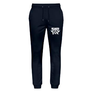 Peanuts Are Evil Nut Allergic Awareness - Stanley/Stella Unisex Bio Jogginghose Mover  - Navy - Vorne - Marisol (170cm) & Nik (191cm)