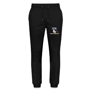 Einhorn - Stanley/Stella Unisex Bio Jogginghose Mover  - Schwarz - Vorne - Marisol (170cm) & Nik (191cm)