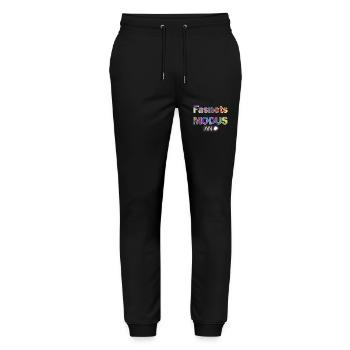 Fasnetsmodus - Pantalon de jogging bio MOVER Stanley/Stella unisexe - noir - Devant - Marisol (170cm) & Nik (191cm)