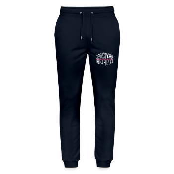 Sabrina charpentier T-shirts charpentier scie dictons - Pantalon de jogging bio MOVER Stanley/Stella unisexe - marine - Devant - Marisol (170cm) & Nik (191cm)
