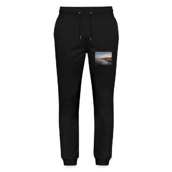 IMG 9543 - Stanley/Stella Unisex Bio Jogginghose Mover  - Schwarz - Vorne - Marisol (170cm) & Nik (191cm)