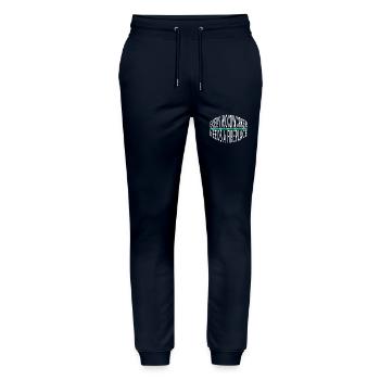 funny carpenter quotes lumberjack lumber - Stanley/Stella Unisex Bio Jogginghose Mover  - Navy - Vorne - Marisol (170cm) & Nik (191cm)