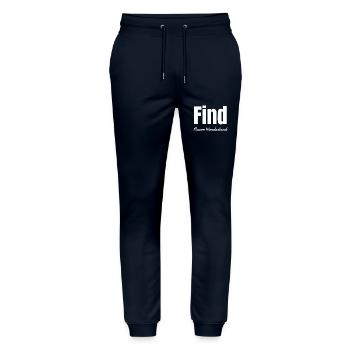 magical cooking present exciting discoveries - Stanley/Stella Mover Unisex Organic Jogging Trousers - navy - Front - Marisol (170cm) & Nik (191cm)