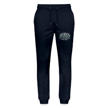 Best Carpenter Jokes Tshirts Cabinetmaker Plumber - Stanley/Stella Mover Unisex Organic Jogging Trousers - navy - Front - Marisol (170cm) & Nik (191cm)