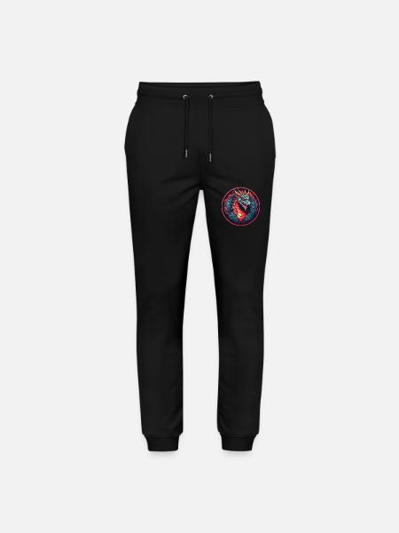 Fire Dragon Dragon Portrait for Dragon Fans Dragon - Stanley/Stella Mover Unisex Organic Jogging Trousers - black