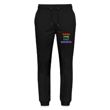 Vote for Gay Rights - Stanley/Stella Mover Unisex Organic Jogging Trousers - black - Front - Marisol (170cm) & Nik (191cm)