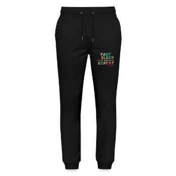 Fast sleep talk about it repeat OMAD - Stanley/Stella Mover Unisex Organic Jogging Trousers - black - Front - Marisol (170cm) & Nik (191cm)