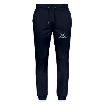 CICLERS BLANCS III - Pantalon de jogging bio MOVER Stanley/Stella unisexe - marine - Devant - Marisol (170cm) & Nik (191cm)