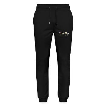 flower enthusiast - Stanley/Stella Unisex Bio Jogginghose Mover  - Schwarz - Vorne - Marisol (170cm) & Nik (191cm)