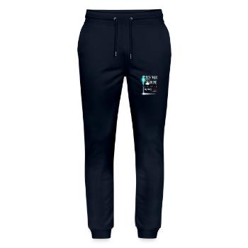 Fischinger Online big with Mystery Files | abridged - Stanley/Stella Mover Unisex Organic Jogging Trousers - navy - Front - Marisol (170cm) & Nik (191cm)