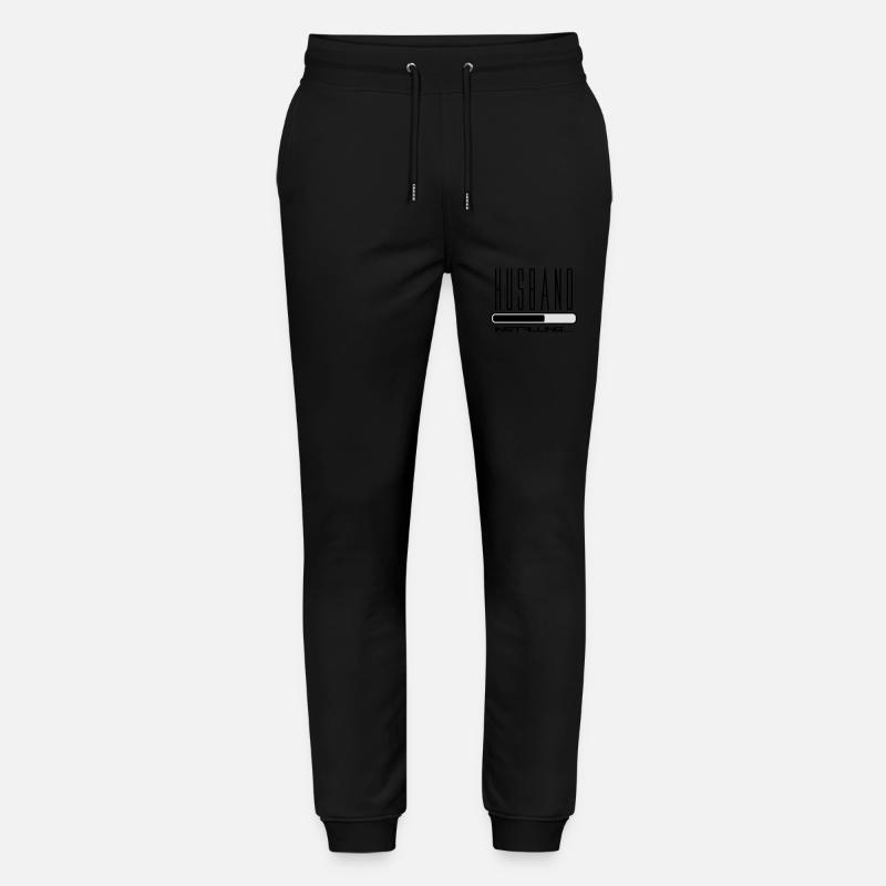 husband husband installing loading bar - Stanley/Stella Mover Unisex Organic Jogging Trousers - black