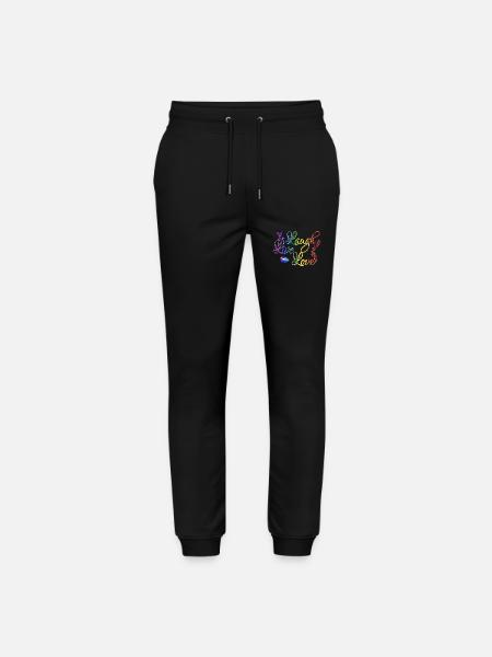 Laugh Live Love in LGBT Regenbogen Farben - Stanley/Stella Unisex Bio Jogginghose Mover - Schwarz