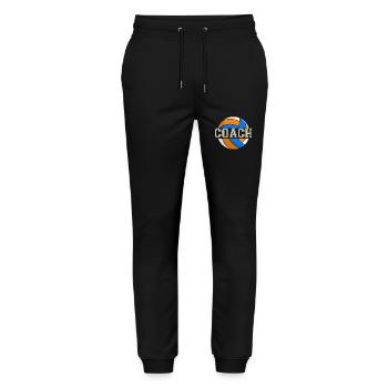 Coach Volleyball-Trainer Geschenk volleyball - Stanley/Stella Unisex Bio Jogginghose Mover  - Schwarz - Vorne - Marisol (170cm) & Nik (191cm)