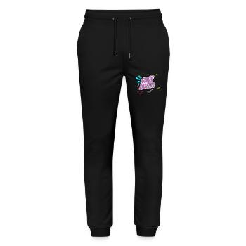 Saufmutti Mama on Tour Muttertagsgeschenk - Stanley/Stella Unisex Bio Jogginghose Mover  - Schwarz - Vorne - Marisol (170cm) & Nik (191cm)
