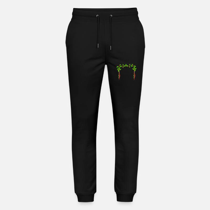 Christmas Holly Rahmen - Stanley/Stella Unisex Bio Jogginghose Mover  - Schwarz