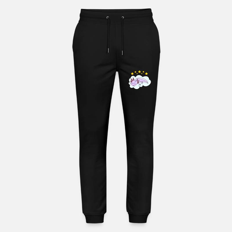 Schlafendes Oxolotl - Stanley/Stella Unisex Bio Jogginghose Mover  - Schwarz