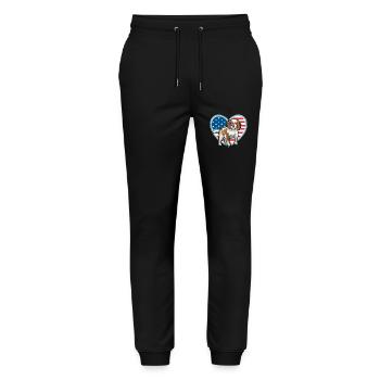 Cavalier King Charles Spaniel - Stanley/Stella Mover Unisex Organic Jogging Trousers - black - Front - Marisol (170cm) & Nik (191cm)