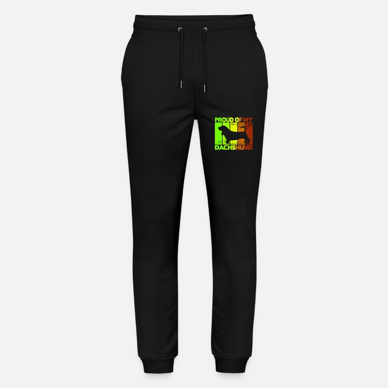 Fier de mon teckel - Pantalon de jogging bio MOVER Stanley/Stella unisexe - noir