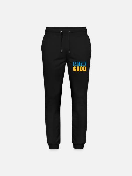 see the good quote - Stanley/Stella Mover Unisex Organic Jogging Trousers - black
