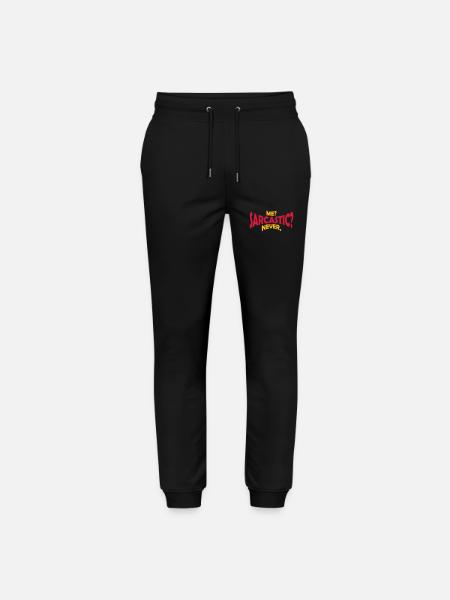 me sarcastic never quote - Stanley/Stella Mover Unisex Organic Jogging Trousers - black