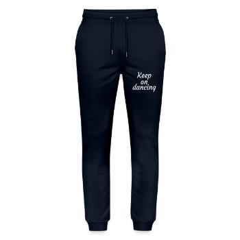 Dancing Dance Music - Stanley/Stella Unisex Bio Jogginghose Mover  - Navy - Vorne - Marisol (170cm) & Nik (191cm)