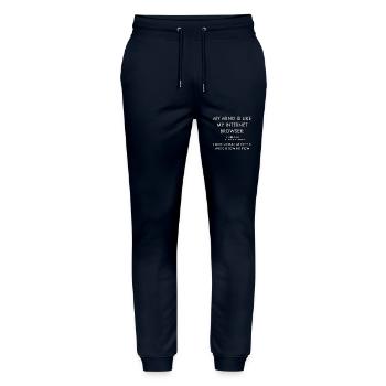 MY MIND - Stanley/Stella Mover Unisex Organic Jogging Trousers - navy - Front - Marisol (170cm) & Nik (191cm)