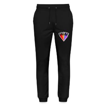 PRIDE LGBTQ+ MOTIFS - Stanley/Stella Mover Unisex Organic Jogging Trousers - black - Front - Marisol (170cm) & Nik (191cm)