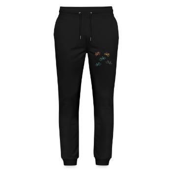 Bicycle Retro Vintage - Stanley/Stella Mover Unisex Organic Jogging Trousers - black - Front - Marisol (170cm) & Nik (191cm)