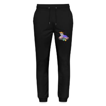 Sommer - Stanley/Stella Unisex Bio Jogginghose Mover  - Schwarz - Vorne - Marisol (170cm) & Nik (191cm)