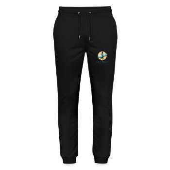 Gold Coast Australien Beach Surfer - Stanley/Stella Unisex Bio Jogginghose Mover  - Schwarz - Vorne - Marisol (170cm) & Nik (191cm)