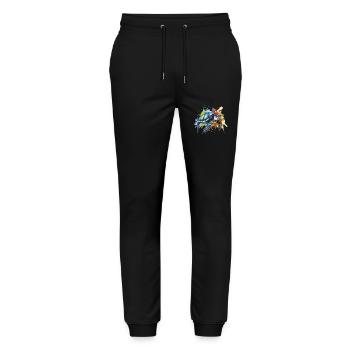 Turtle - Stanley/Stella Mover Unisex Organic Jogging Trousers - black - Front - Marisol (170cm) & Nik (191cm)