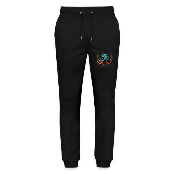 Photo octopus - Stanley/Stella Mover Unisex Organic Jogging Trousers - black - Front - Marisol (170cm) & Nik (191cm)