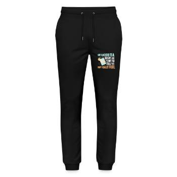 Long Island Iced Tea Tastes Rum Drinking - Stanley/Stella Unisex Bio Jogginghose Mover  - Schwarz - Vorne - Marisol (170cm) & Nik (191cm)