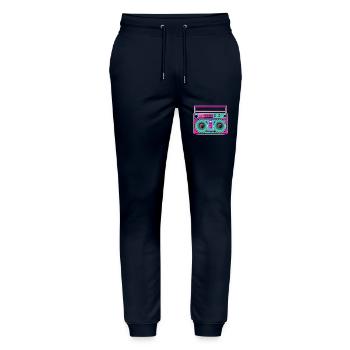 Ghetto Blaster Fluo - Pantalon de jogging bio MOVER Stanley/Stella unisexe - marine - Devant - Marisol (170cm) & Nik (191cm)