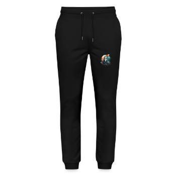 halloween ghost - Pantalon de jogging bio MOVER Stanley/Stella unisexe - noir - Devant - Marisol (170cm) & Nik (191cm)
