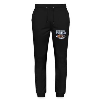 You Had Me At Paella Food Espana Rice Dish - Stanley/Stella Unisex Bio Jogginghose Mover  - Schwarz - Vorne - Marisol (170cm) & Nik (191cm)