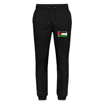 Free palestine - Stanley/Stella Mover Unisex Organic Jogging Trousers - black - Front - Marisol (170cm) & Nik (191cm)