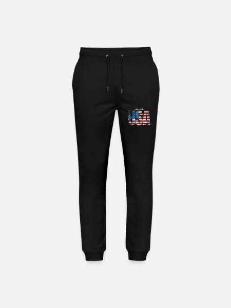Born in the USA - Stanley/Stella Mover Unisex Organic Jogging Trousers - black